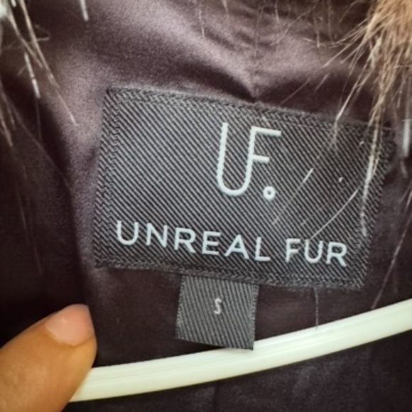 Unreal Fur Brown Faux Fur Jacket in Small - Picture 3 of 5